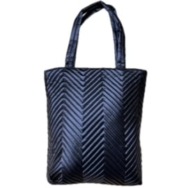 Torba damska shopper pikowana granatowa TD1231