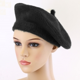 Beret damski alpaka czarny CD779