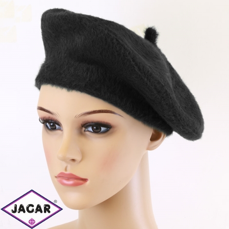 Beret damski alpaka czarny CD779