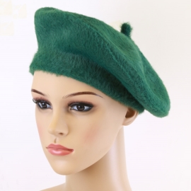 Beret damski alpaka zielony CD787