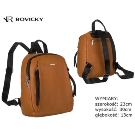 Plecak z eko skóry R-PL-6727 Camel PL499