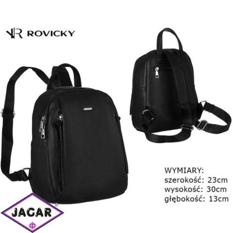 Plecak z eko skóry R-PL-6727 Black PL502