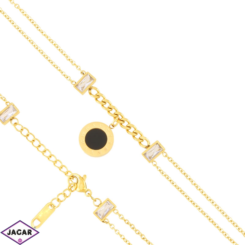 Bransoletka stal chirurgiczna tarcza BP22303