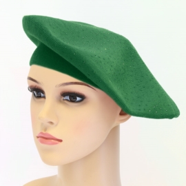 Beret damski z dżetami CD890