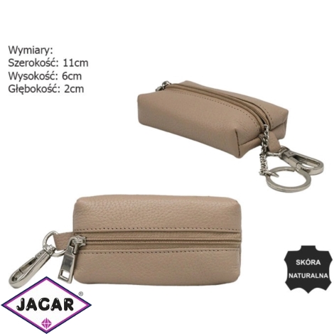 Skórzane etui na klucze SKL-001-NDM D.Beige P2350