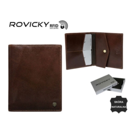 Portfel męski skórzany - N03-RVT Brown P2357