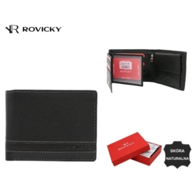 Portfel męski skórzany N992- NDM Black P2390