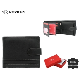 Portfel męski skórzany N992L- NDM Black P2391