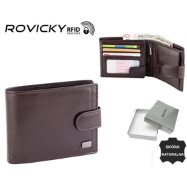 Portfel skórzany męski PC-103L-BAR Brown P2416