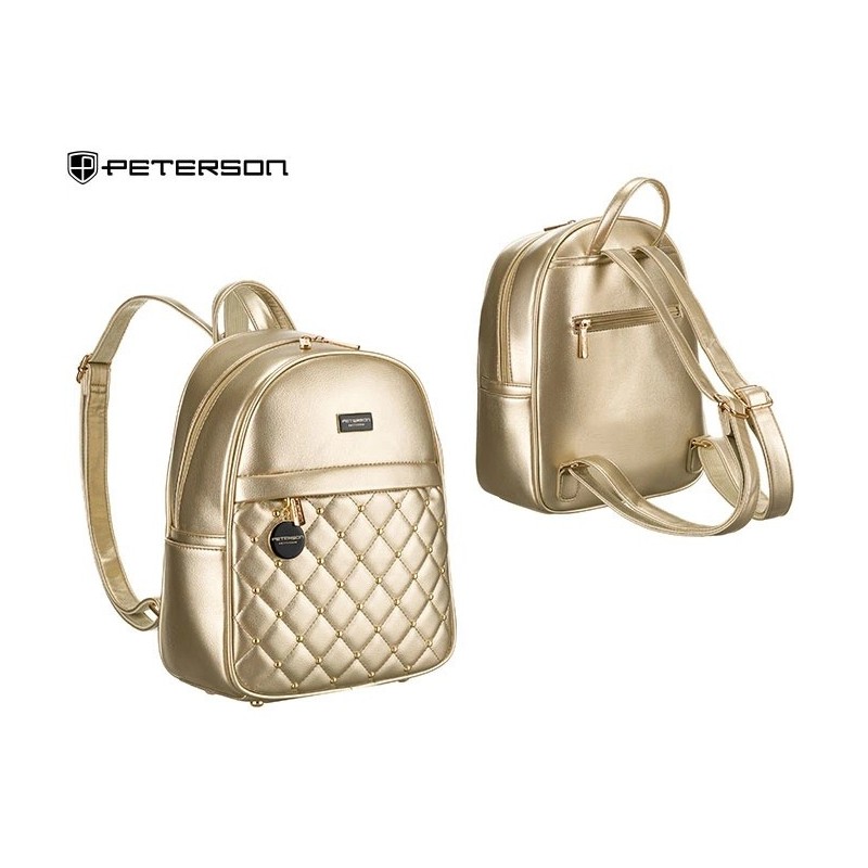 Plecak damski PU PTN SPY-1-PIL Gold PL540 Plecak damski PU PTN SPY-1-PIL Gold PL540