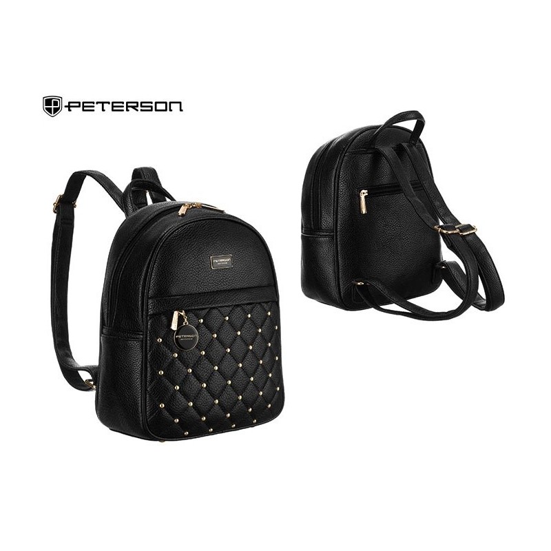 Plecak damski PU PTN SPY-1-F19 Black PL543 Plecak damski PU PTN SPY-1-F19 Black PL543