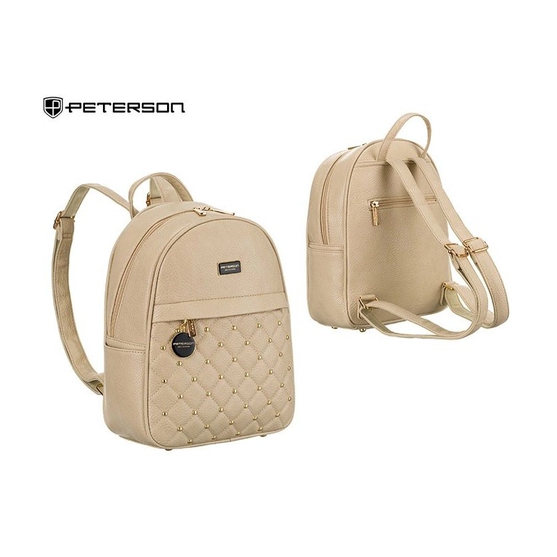 Plecak damski PU PTN SPY-1-F19 D.Beige PL545 Plecak damski PU PTN SPY-1-F19 D.Beige PL545