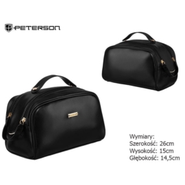 Kosmetyczka damska PTN KOS-L05-P Black KOS507