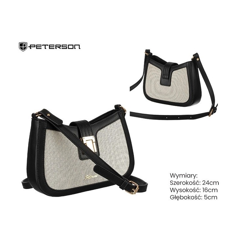 Torebka płócienna PTN CAN-02 Nat-Black TD1332 Torebka płócienna PTN CAN-02 Nat-Black TD1332