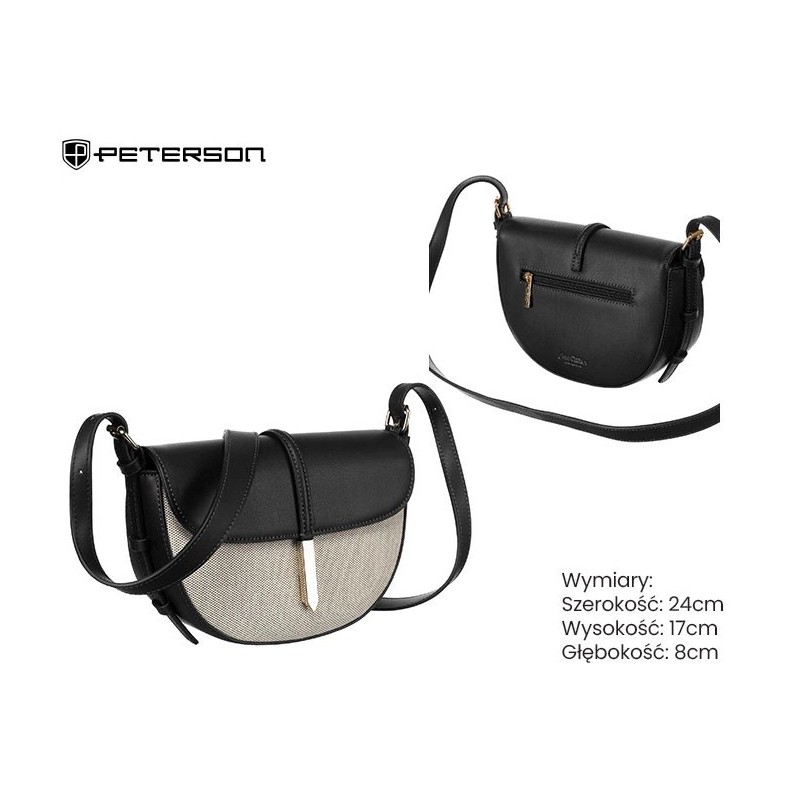 Torebka płócienna PTN CAN-03 Nat-Black TD1334 Torebka płócienna PTN CAN-03 Nat-Black TD1334