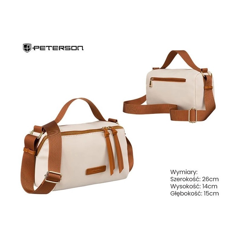 Torebka PTN JN-03 Ivory-Brown TD1331 Torebka PTN JN-03 Ivory-Brown TD1331