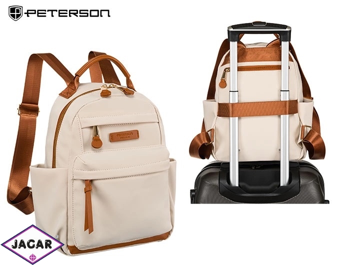 Plecak PTN JN-01 Ivory-Brown PL528 Plecak PTN JN-01 Ivory-Brown PL528