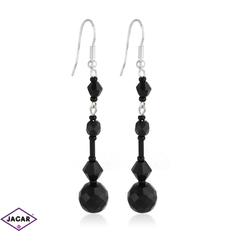Kolczyki perła czarna szlifowana 7,5cm - PEK100 Kolczyki perła czarna szlifowana 7,5cm - PEK100