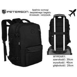 Plecak podróżny PTN 23026 Black PL511