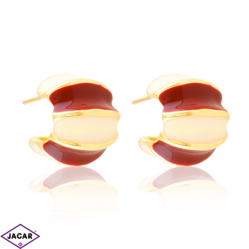Kolczyki stalowe emaliowane EAP40598 Kolczyki stalowe emaliowane EAP40598