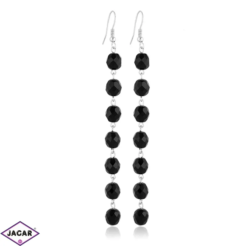 Kolczyki perła czarna szlifowana 10,5cm - PEK115 Kolczyki perła czarna szlifowana 10,5cm - PEK115