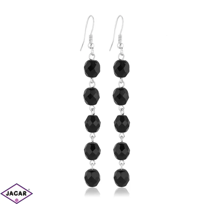 Kolczyki perła czarna szlifowana 8cm - PEK116 Kolczyki perła czarna szlifowana 8cm - PEK116