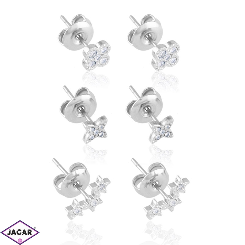 Kolczyki stalowe 3pary/op Blueberry EAP40699 Kolczyki stalowe 3pary/op Blueberry EAP40699