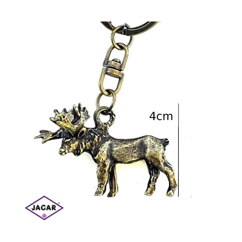 Brelok metalowy - łoś - BM58 Brelok metalowy - łoś - BM58