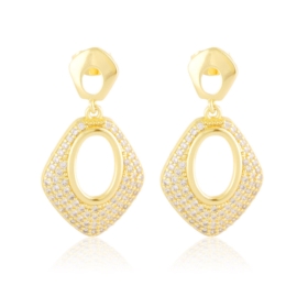 Kolczyki 14k stalowe wiszące Milan EAP43223
