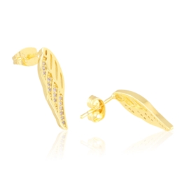Kolczyki 14k stalowe sztyfty Milan EAP43225