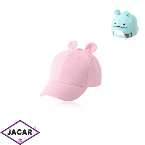 Czapka z daszkiem różowa 48-50cm CN527