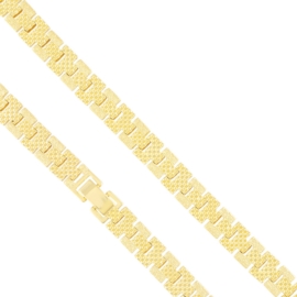 Bransoletka stalowa codzienna 14k Milan BP22060