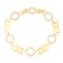 Bransoletka stal z kryształkami 14k Milan BP22061