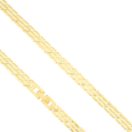 Bransoletka stalowa codzienna 14k Milan BP22068