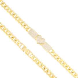Bransoletka z kryształkami 14k BP22079