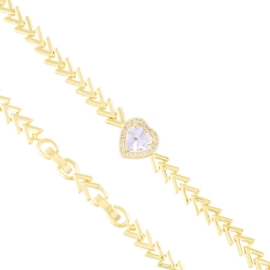 Bransoletka z kryształkami 14k BP22080