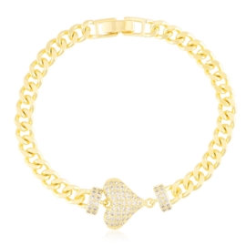 Bransoletka z kryształkami 14k BP22082
