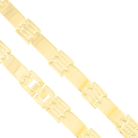 Bransoletka stalowa codzienna 14k Milan BP22092