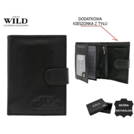 Portfel męski skórzany N4L-P-GTS Black P2576