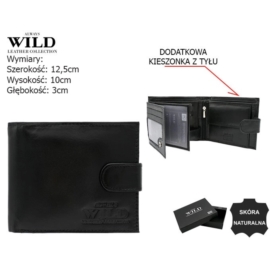 Portfel męski skórzany N992L-P-GCL Black P2578