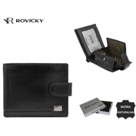 Portfel męski skórzany PC-022L-BAR Black P2087