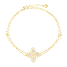 Bransoletka 14k z kryształkami BP22159