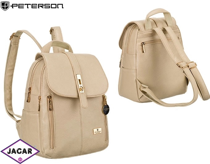 Plecak damski PU PTN SPY-2-F19 D.Beige PL534 Plecak damski PU PTN SPY-2-F19 D.Beige PL534