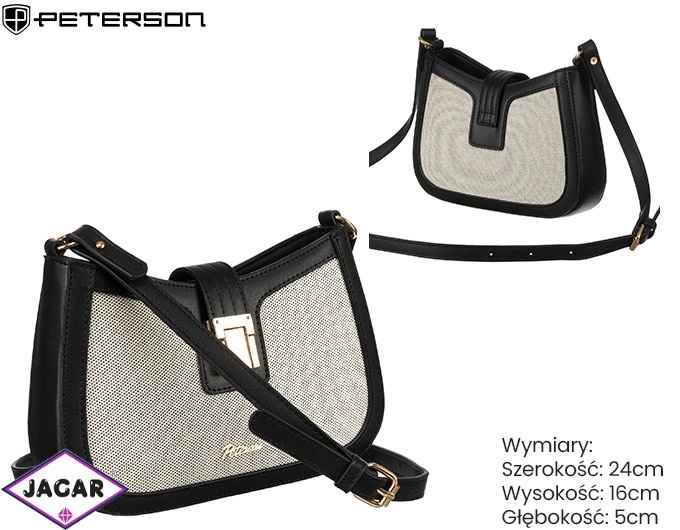 Torebka płócienna PTN CAN-02 Nat-Black TD1332 Torebka płócienna PTN CAN-02 Nat-Black TD1332