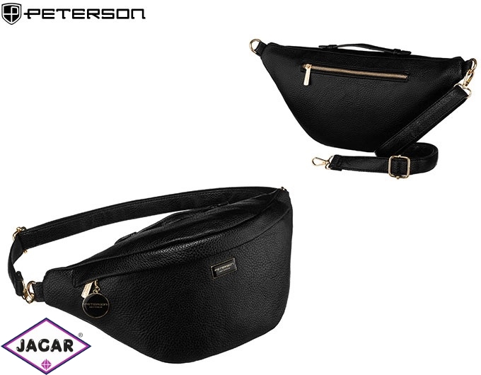 Saszetka nerka PU PTN SSY-2-F19 Black TD1341 Saszetka nerka PU PTN SSY-2-F19 Black TD1341