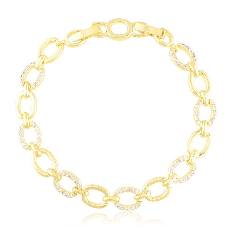 Bransoletka 14k z kryształkami Milan BP22455 Bransoletka 14k z kryształkami Milan BP22455
