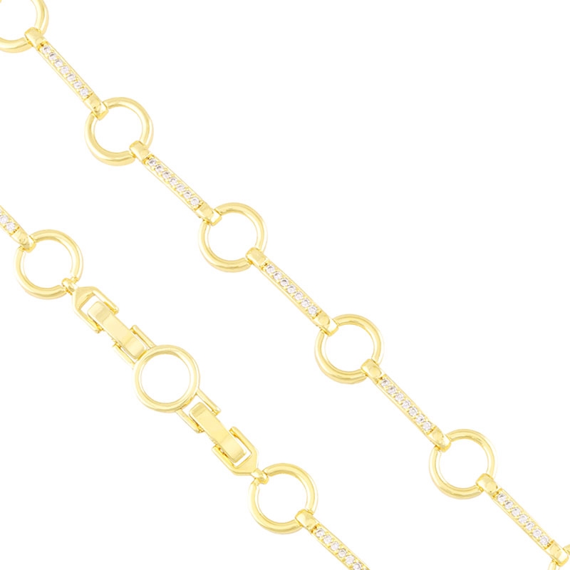 Bransoletka 14k z kryształkami Milan BP22456 Bransoletka 14k z kryształkami Milan BP22456