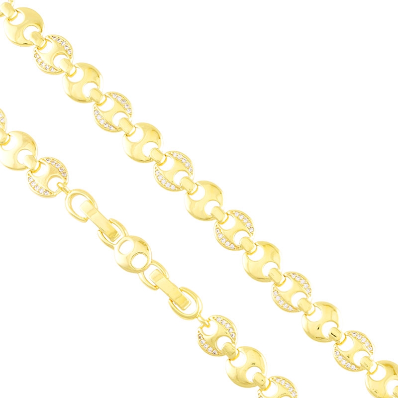 Bransoletka z kryształkami 14K Milan BP22460 Bransoletka z kryształkami 14K Milan BP22460