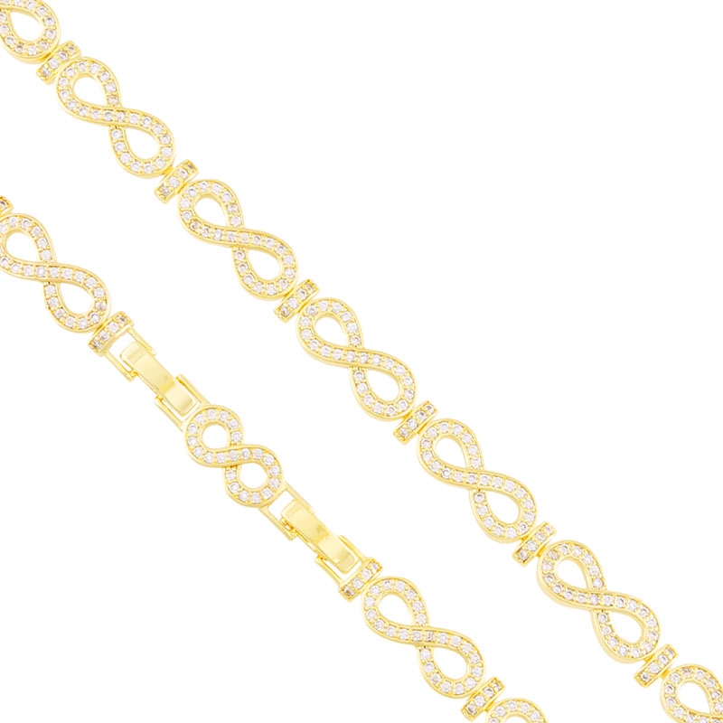 Bransoletka z kryształkami 14K Milan BP22461 Bransoletka z kryształkami 14K Milan BP22461