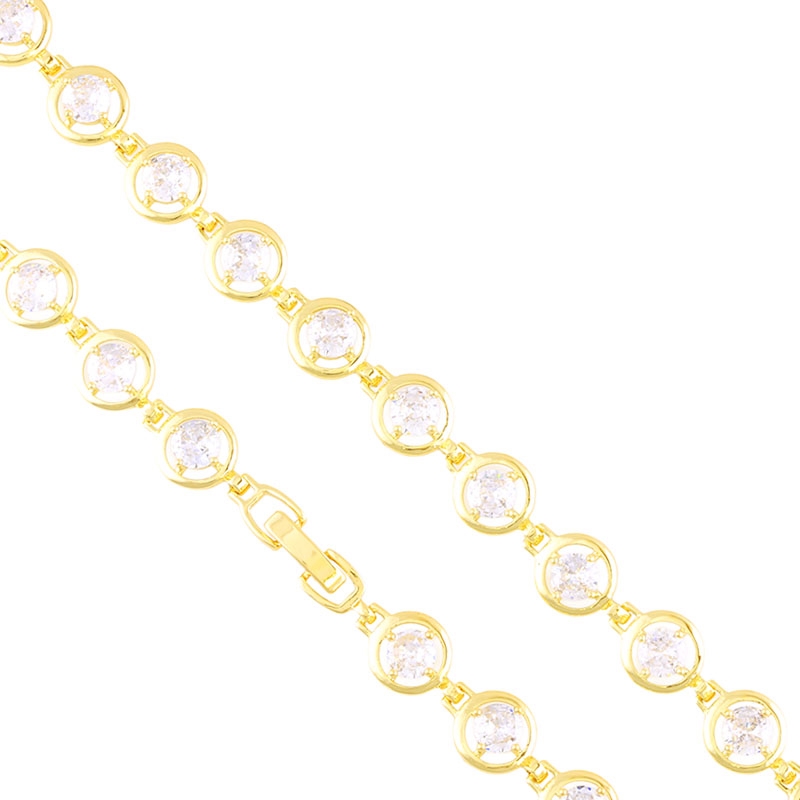 Bransoletka z kryształkami 14K Milan BP22463 Bransoletka z kryształkami 14K Milan BP22463